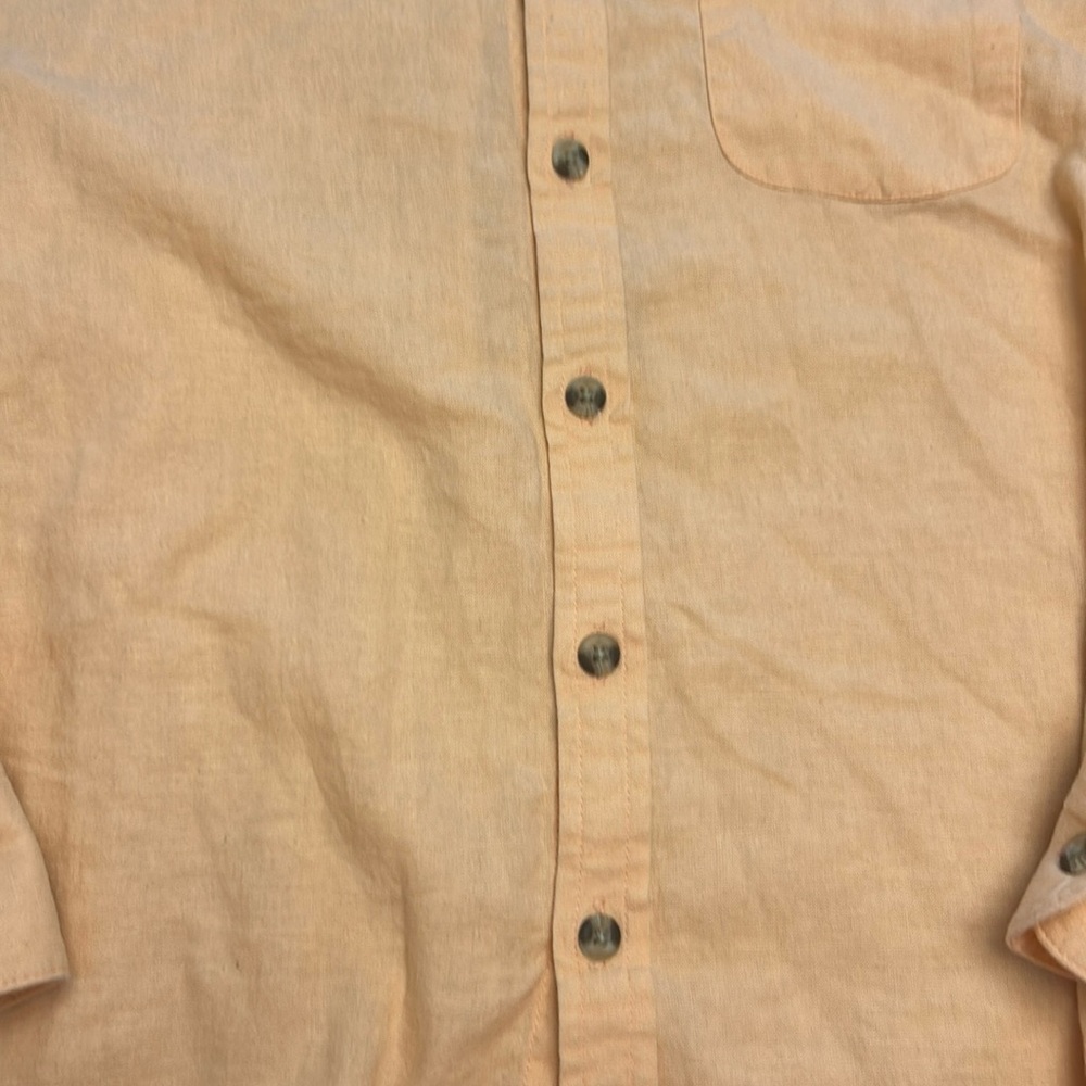 Peach Button Up Top 💥 - Picture 2 of 8